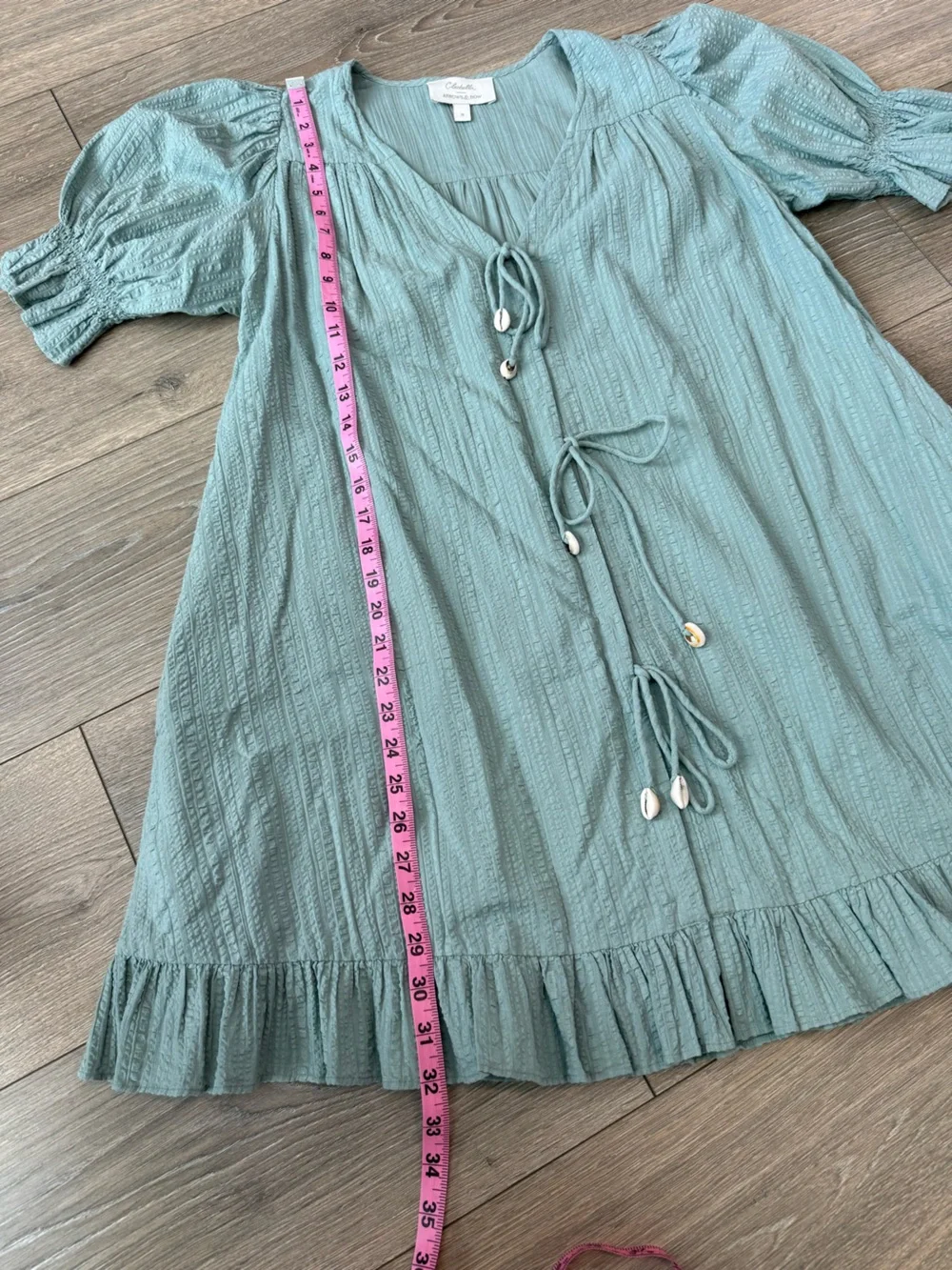 Cleobella Foxi Mini Dress in Sage Green Size Small